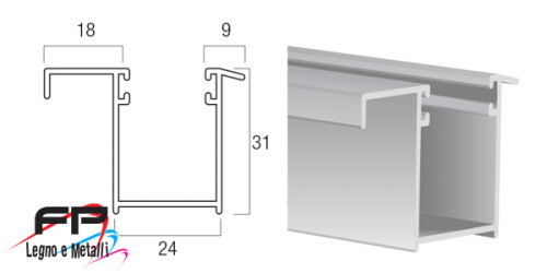 Guida in alluminio estruso A 31